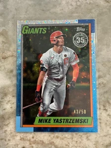 Mike Yastrzemski 2025 Topps 1990 Insert Gold Foil #43/50 San Francisco Giants - Picture 1 of 4
