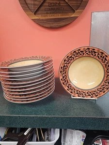 LIMOGES DAMPIERRE GENEVIEVE LETHU 1990 FRANCE SET OF 12 BOWLS - Picture 1 of 4