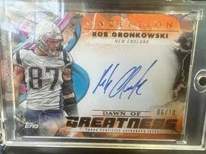 🔥 Rare 2024 Topps Inception - Rob Gronkowski On Card Auto 6/10 🔥 - Picture 1 of 3