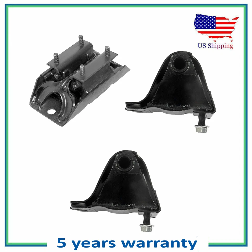 2572*2 5346 Motor & Trans Mount Set of 3PCS New For 2000-2001 Jeep Cherokee 4.0L - Изображение 1 из 2