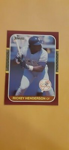 RICKEY HENDERSON 1987 DONRUSS OPENING DAY# 248**NM/MT**1 CARD**