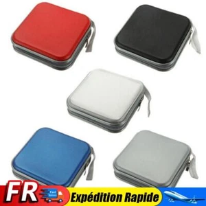 Portable 40 pièces capacité disque CD DVD portefeuille rangement organisateur ét - Photo 1/22
