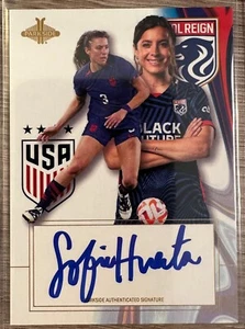 SOFIA HUERTA 2023 PARKSIDE USWNT ONE NATION ONE TEAM SSP ON-CARD BLUE AUTO /200 - Picture 1 of 2