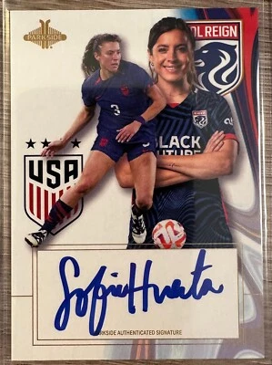SOFIA HUERTA 2023 PARKSIDE USWNT ONE NATION ONE TEAM SSP ON-CARD BLUE AUTO /200 - Image 1 of 2