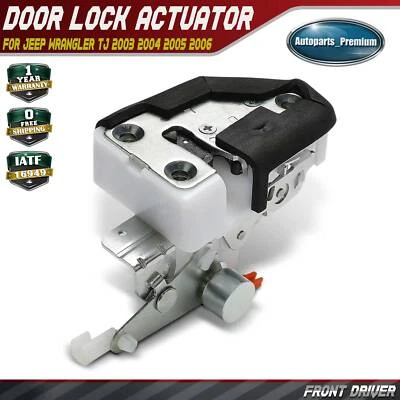 Front Driver Door Lock Latch for Jeep Wrangler TJ 2003-2006 with Full Steel Door - Image 1 of 4