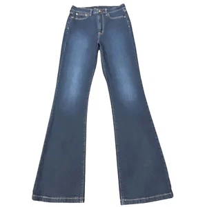 Gap Jeans Womens 30 | 10T Blue Denim 70s Flare High Rise Dark Wash Fits 30x35 - Imagen 1 de 5