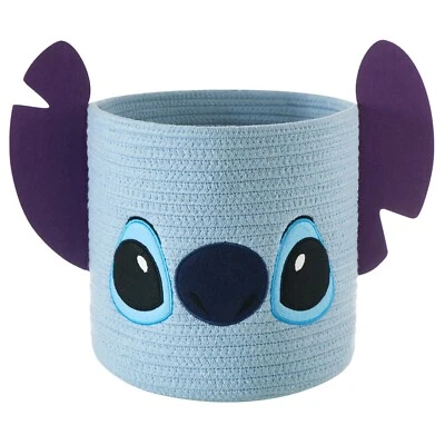 Disney Stitch Rope Storage Bin Toy Organizer Kids Room Decor 10 Inch - Изображение 1 из 4