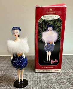 1999 HALLMARK KEEPSAKE ORNAMENT BARBIE GAY PARISIENNE #6 IN SERIES - Picture 1 of 11