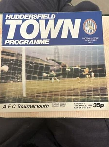 1983 Huddersfield Town v Bournemouth Football/Soccer Programme - Picture 1 of 3