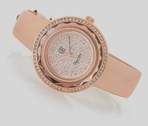 New sold out HSN Victoria Wieck Crystal Watch rose gold Leather Band women’s - Picture 1 of 12