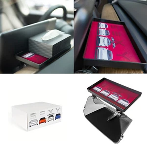 Center Screen Storage Tray Phone Sunglass Holder+Mat For Tesla Model 3/Y 2017-23 - Bild 1 von 24