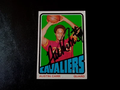 Austin Carr Autographed 1972 Topps Basketball Rookie Cleveland Cavs Card 90 Auto - Image 1 of 2