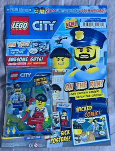 LEGO CITY Magazine Issue 1: 2 Limited Edition Minifigures, New, Not Opened - Picture 1 of 2