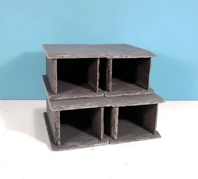 Four Aquarium Spawning Caves Pleco Catfish Breeding Tunnels Slate Rock FIsh Tank - Image 1 of 4