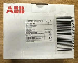 ARRANCADOR MOTOR MANUAL ABB MS165-42 1SAM451000R1015 30-42A **NUEVO EN CAJA** - Imagen 1 de 5