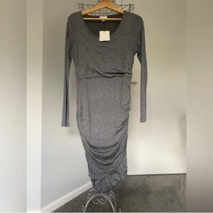 Witchery Wool Blend Bodycon Ruched Dress AUS 12 BNWT - Picture 1 of 7