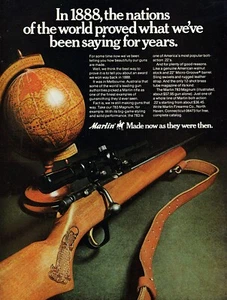 1972 Marlin 783 Magnum Rifle Wooden Globe Original Color Print Ad - Picture 1 of 1