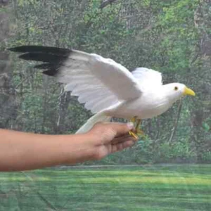 new simulation foam&feather wings seagull model bird doll gift about 32x55cm - Picture 1 of 4