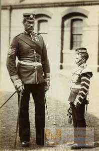 UK military music Drill Sergeant & Drummer 1st Royal Scots Photo FGOS 1890 - Imagen 1 de 3