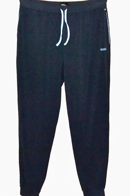 Pantalones deportivos Hugo Boss para hombre diseño azul logotipo ligero fino algodón talla XL Foto 1 de 4
