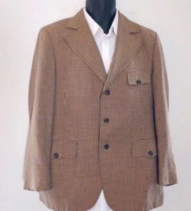 'The Executive' :: Vintage braun hellbraun karierter Blazer Sportmantel, 44R  - Bild 1 von 8