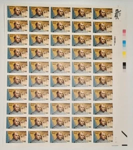 C116 US Air Mail Mint Foglio da 50 - 44 cent Padre Junipero Serra - Mint NH - Foto 1 di 3