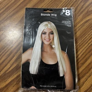 Blonde Wig For Halloween or Cosplay 20"L, One Size Fits Most Adults Ages 14+ NIP - Picture 1 of 3