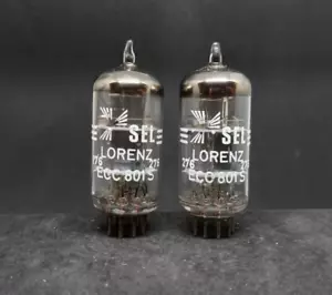 RARE 2 x ECC8O1S LORENC/TELEFUNKEN TUBE NOS MILITARY VERSION copper rods - Picture 1 of 4