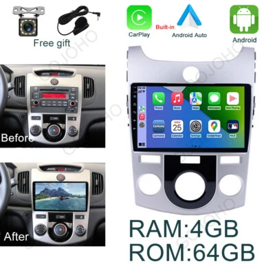 64GB Car Stereo For Kia Cerato Forte 2008-2013 Android 13 Radio GPS Navi CarPlay - Image 1 of 4