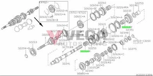 Transmission 1st / 2nd Gear Mainshaft Needle Bearing to suit Nissan Skyline R32 - Picture 1 of 1