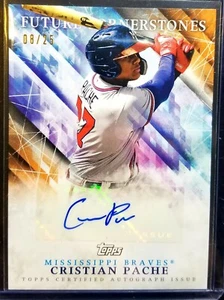 2019 Topps Pro Debut Cristian Pache Auto Future Cornerstones Braves Autograph - Picture 1 of 1