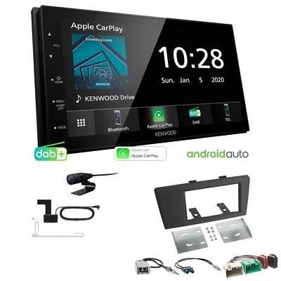 Kenwood Autoradio Apple CarPlay Android DAB+ für Volvo V70 II 2000-2003 schwarz - Bild 1 von 4