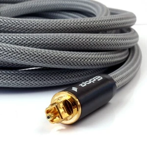 Interconnect - Fibre Optic Digital Audio Cable EDGE 0.5m to 5m length GREY cable - Picture 1 of 5