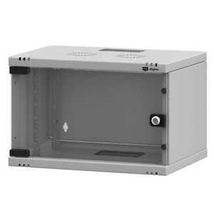 19" Netzwerkschrank Serverschrank 19 Zoll 7HE Wandgehäuse Rack Server Hellgrau - Afbeelding 1 van 9