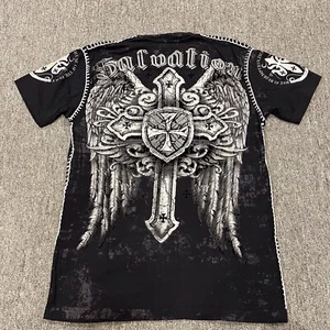 Y2K Salvation Affliction Raw State Style T-shirt Mens Size XXL 2XL Redemption - Picture 1 of 10
