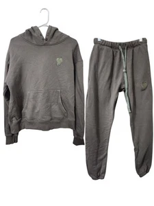 Drippy Supply Co Womens Sweatsuit Oversized Sage Green Small Top Bottom - Picture 1 of 17