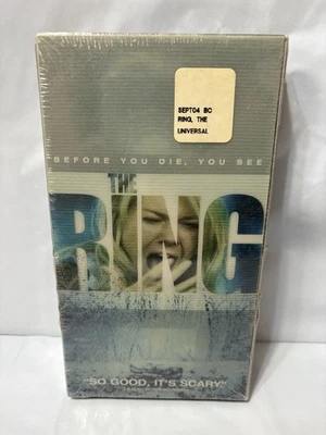 The Ring VHS Video Tape FACTORY SEALED 2003 Clear Plastic Sleeve Store Sticker - Image 1 of 4