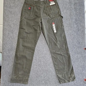 Wrangler Riggs Workwear Carpenter Relaxed Olive Work Pants 38x36 103W020LD NWT - Picture 1 of 14