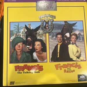  FRANCIS THE TALKING MULE COLLECTION DOUBLE FEATURE LASERDISC CHILL WILLS - Picture 1 of 2