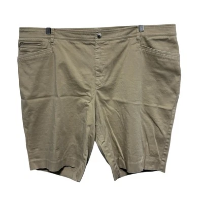 Lauren Ralph Lauren LRL Shorts Womens 20W Tan Khaki Chino Stretch Inseam 10 - Image 1 of 4