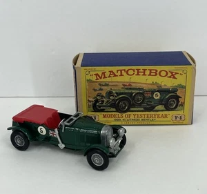 Vintage Matchbox Lesney Y-5 “ Models of Yesteryear ” 1929 4 1/2 Litre Bentley ❤️ - Picture 1 of 8