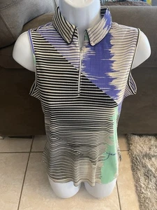 Camisa Top GOLF Jamie Sadock Para Mujer S Sin Mangas Atlética Colorida Elastizada - Imagen 1 de 6