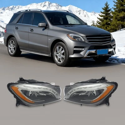Xenon/HID Headlights For 2012-2015 Mercedes-Benz ML250 ML350 Headlamps Pair Set - Image 1 of 4