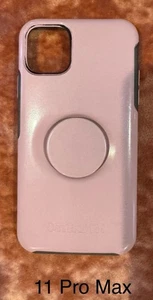 📱📱Apple 11 Pro max custodia rigida rosa con poppit attaccato 📱📱 - Foto 1 di 3