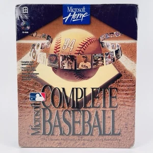 Vintage Microsoft Home 1994 Kompletny baseball CD-Rom Almanach MLB Statystyki zapieczętowane - Zdjęcie 1 z 14