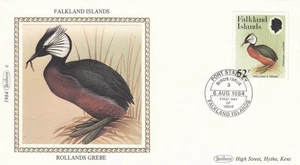 Birds Rollands Grebe Falkland Islands Benham FDC 1984 (150957) - Picture 1 of 1