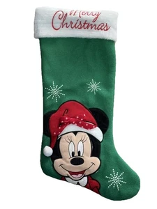 Disney Minnie Mouse Christmas Stocking Felt & Embroidery ￼ - Picture 1 of 6