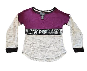 Miss Chievous Love Long Sleeve Sweater Girls Size 7/8 - Picture 1 of 4