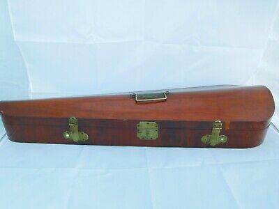 Fantastic Victorian Mahogany Violin Case With Fitted Interior With Key • 160£