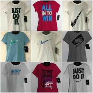 GIRL'S NIKE T-SHIRTS SIZE SMALL (8) MEDIUM 10-12 LARGE 14-16 XL 18-20 NWT - Picture 1 of 10